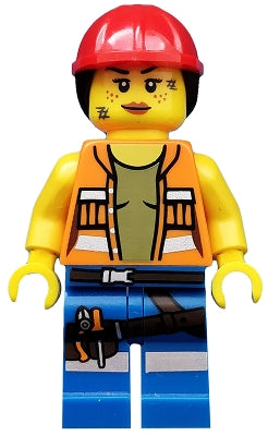 Preowned LEGO® Minifigure – The LEGO Movie tlm009 Gail the Construction Worker The LEGO® Mo
