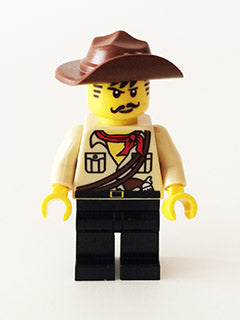 Preowned LEGO® Minifigure – The LEGO Movie tlm068 Johnny Thunder (The LEGO Movie Dark Brown