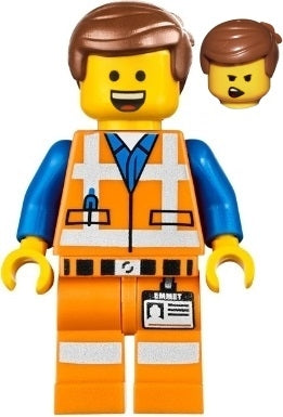Preowned LEGO® Minifigure – The LEGO® Movie tlm072 Emmet Wide Smile w/Teeth and Tongue