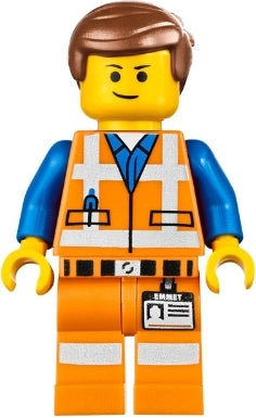 Preowned LEGO® Minifigure – The LEGO Movie tlm087 Emmet Lopsided Closed Mouth Smile w/out P