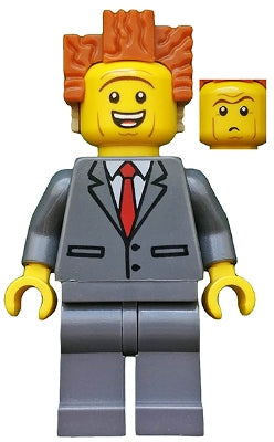 Preowned LEGO® Minifigure – The LEGO Movie tlm095 President Business Smiling Raised Eyebrow