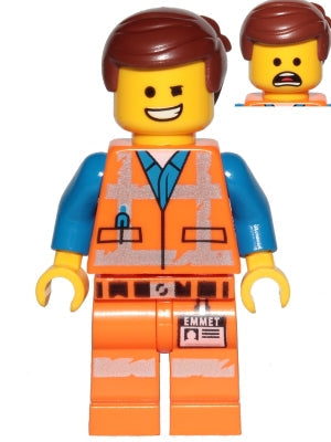 Preowned LEGO® Minifigure – The LEGO Movie 2 tlm120 Emmet Wink Smile/Scared Worn Uniform