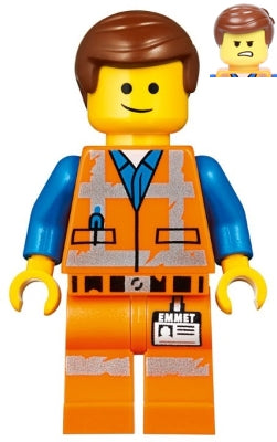 LEGO® Minifigure The LEGO Movie 2 tlm142 Emmet Lopsided Smile/Angry Worn Uniform