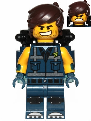 Preowned LEGO® Minifigure – The LEGO Movie 2 tlm174 Rex Dangervest Smile Teeth/Angry w/Jet