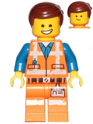 Preowned LEGO® Minifigure – The LEGO® Movie 2 tlm202 Emmet Smile/Cheerful Worn Uniform