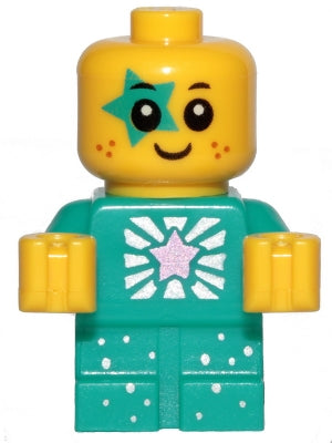 Preowned LEGO® Minifigure – The LEGO Movie 2 tlm203 Sparkle Baby Dark Turquoise Star Around