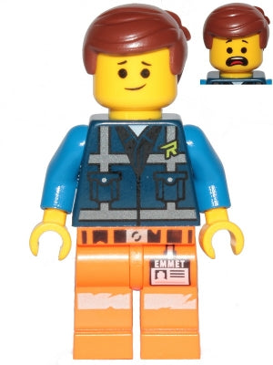 Preowned LEGO® Minifigure – The LEGO Movie 2 tlm208 Emmet Lopsided Smile Eyebrows/Scared Da