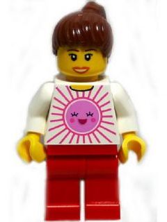 Preowned LEGO® Minifigure – LEGO® Brand tls002 LEGO® Brand Store Female Pink Sun Costa Mesa