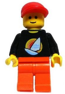 Preowned LEGO® Minifigure – LEGO® Brand tls003 Store Male Surfboard on Ocean Costa Mesa
