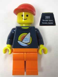 Preowned LEGO® Minifigure – LEGO® Brand tls012 Store Male Surfboard on Ocean Toronto Sherwa