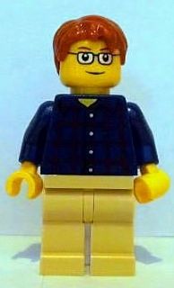 Preowned LEGO® Minifigure – LEGO® Brand tls016 Store Male Plaid Button Shirt San Diego