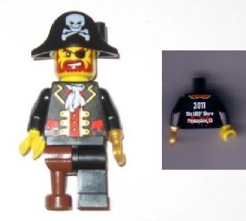 Preowned LEGO® Minifigure – LEGO® Brand tls023 Store Male Pirate Captain Brickbeard Pleasan