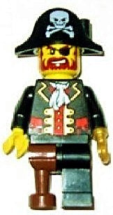 Preowned LEGO® Minifigure – LEGO® Brand tls043 Store Male Pirate Captain Brickbeard Nashvil