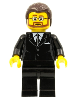 Preowned LEGO® Minifigure – LEGO® Brand tls056 Store Male Black Suit {Saarbrucken So Ouest