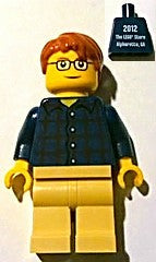 Preowned LEGO® Minifigure – LEGO® Brand tls076 Store Male Plaid Button Shirt Alpharetta