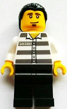 Preowned LEGO® Minifigure – LEGO® Brand tls083 Store Male Jail Prisoner Shirt w/Prison Stri