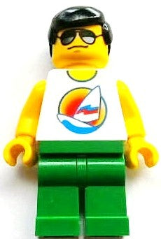 Preowned LEGO® Minifigure – LEGO® Brand tls084 Store Male Surfboard on Ocean Toronto Yorkda