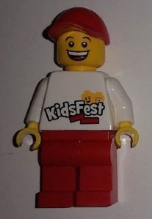 Preowned LEGO® Minifigure – LEGO® Brand tls089 Store Male KidsFest Torso Red Hat and Legs