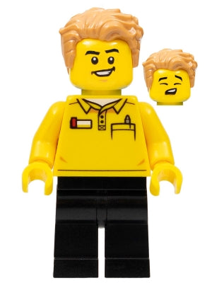 Preowned LEGO® Minifigure – LEGO® Brand tls099 Store Employee Hair Swept Left Tousled