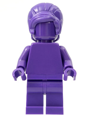 Preowned LEGO® Minifigure – LEGO® Brand tls107 Everyone is Awesome Dark Purple (Monochrome)