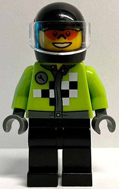 Preowned LEGO® Minifigure – LEGO® Brand tls122 Store Male Race Car Driver Des Peres