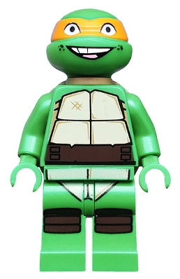 Preowned LEGO® Minifigure – Teenage Mutant Ninja Turtles tnt012 Michelangelo Grin