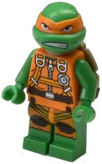 Preowned LEGO® Minifigure – Teenage Mutant Ninja Turtles tnt029 Michelangelo Jumpsuit