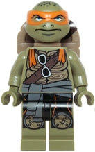 Preowned LEGO® Minifigure – Teenage Mutant Ninja Turtles tnt040 Michelangelo Frown (Movie V