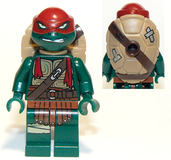 Preowned LEGO® Minifigure – Teenage Mutant Ninja Turtles tnt045 Raphael Gritted Teeth (Movi
