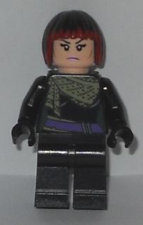 Preowned LEGO® Minifigure – Teenage Mutant Ninja Turtles tnt047 Karai Scarf and Dark Red Ha