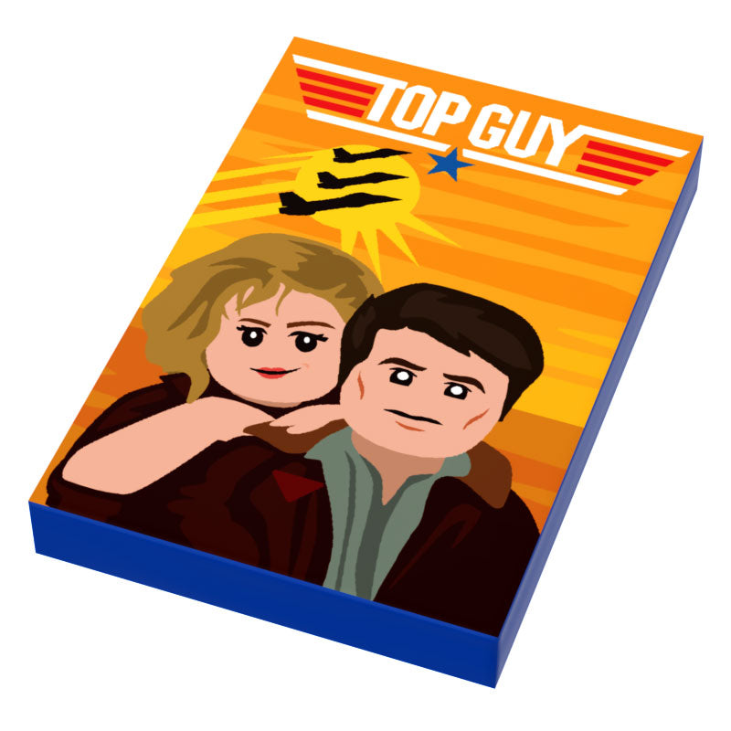 Top Guy Movie Cover (2x3 Tile) made using LEGO part - B3 Customs