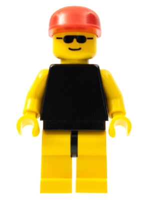 Preowned LEGO® Minifigure – Town trn037 Plain Black Torso w/Yellow Arms Yellow Legs Sunglas