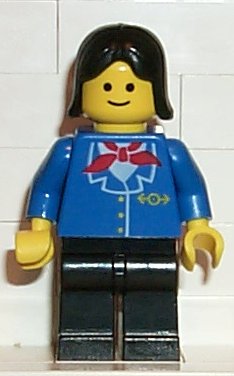 LEGO® Minifigure Train trn064 Railway Employee Black Female Hair