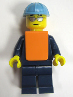 LEGO® Minifigure Train trn150 Maersk Train Workman 2 Silver Sunglasses
