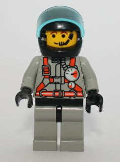 Preowned LEGO® Minifigure – Town twn038 Fire City Center 2 Light Gray Legs w/Black Hips Bla