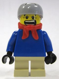 LEGO® Minifigure Town twn058 Plain Blue Torso w/Blue Arms Tan Short Legs Light B