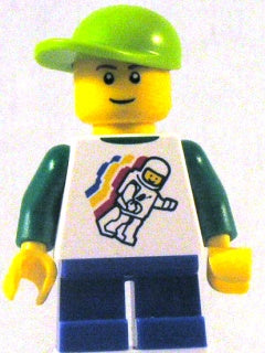 Preowned LEGO® Minifigure – Town twn131 Classic Space Minifigure Floating Pattern Blue Shor