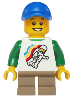 Preowned LEGO® Minifigure – Town twn208 Classic Space Minifigure Floating Pattern Short Dar