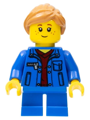 Preowned LEGO® Minifigure – Town twn254 Girl Denim Jacket Blue Short Legs
