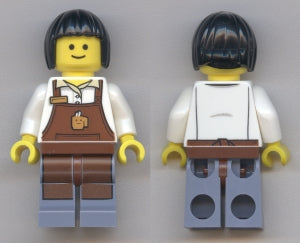 Preowned LEGO® Minifigure – Town twn270a Barista w/out Gray Shading at Sides
