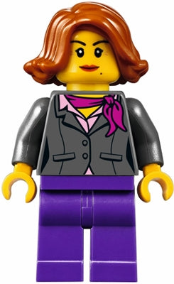 Preowned LEGO® Minifigure – Town twn311 Manager Dark Purple Legs