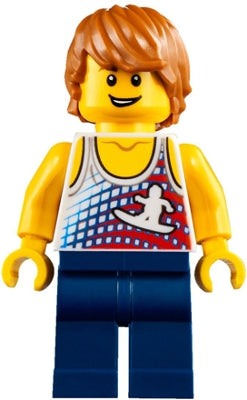 Preowned LEGO® Minifigure – Town twn314 Surfer Male