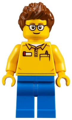 Preowned LEGO® Minifigure – Town twn318 Coaster Operator Male