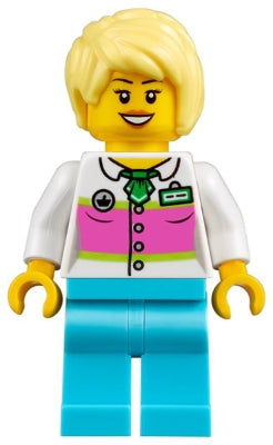 Preowned LEGO® Minifigure – Town twn320 Cotton Candy Vendor