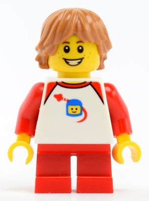 Preowned LEGO® Minifigure – Town twn339 Boy w/White Classic Space Shirt