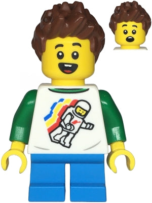 LEGO® Minifigure Town twn481 Child Boy Classic Space Shirt w/Minifigure Floating