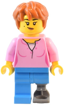 Preowned LEGO® Minifigure – Town twn489 Natural History Museum Visitor Female Bright Pink S