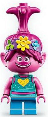Preowned LEGO® Minifigure – Trolls World Tour twt016 Poppy w/Yellow Flower