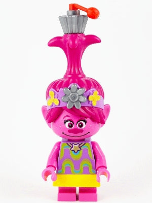LEGO® Minifigure Trolls World Tour twt022 Poppy w/Yellow Skirt Flat Silver Cupca