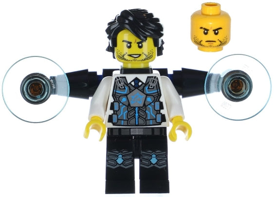 Preowned LEGO® Minifigure – Ultra Agents uagt005 Agent Jack Fury w/Parachute Backpack and A